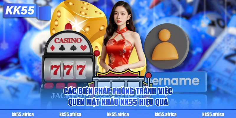 Các biện pháp phòng tránh việc quên mật khẩu KK55 hiệu quả